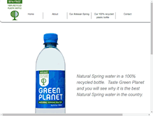 Tablet Screenshot of greenplanetbeverages.com